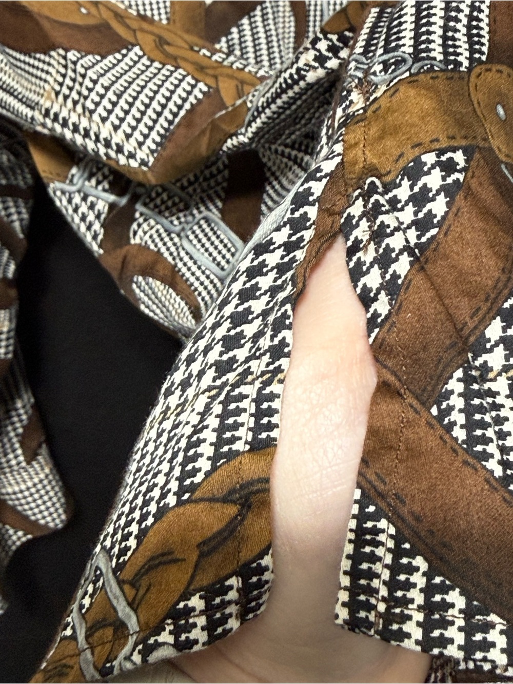🍄VINTAGE LAUREN Ralph Lauren Equestrian Themed Button-up Blouse - Picture 7 of 12